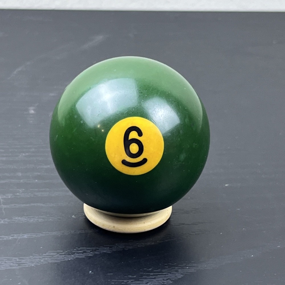 Green #6 Pool Billiard Ball Single Individual Replacement Ball 2 1/4"